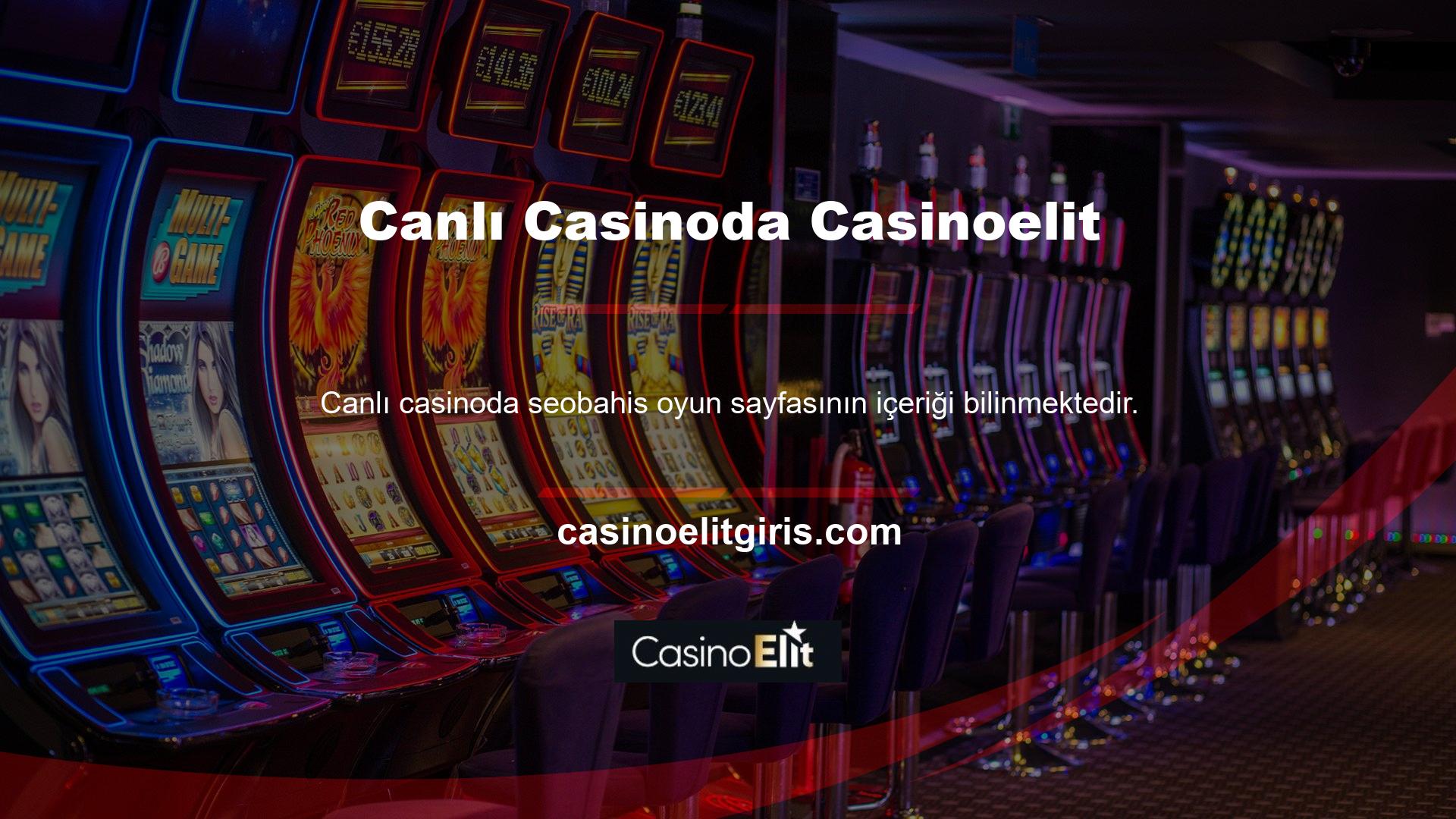 Bir casino sitesindeki içeriği kullanmak için önce o siteyi ziyaret etmelisiniz